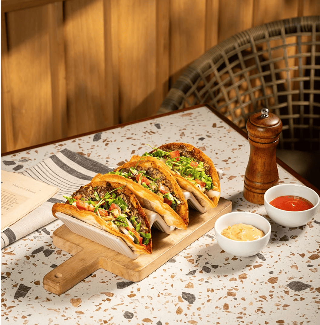 Smashed Tortilla Burger